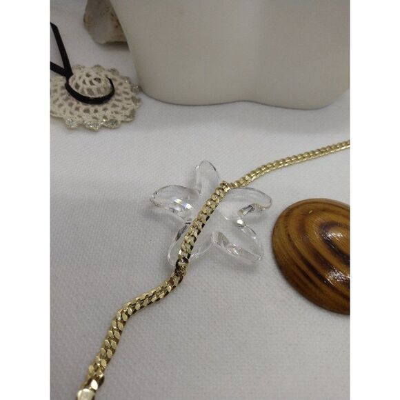 14kt Italy stamped gold bonded chain Bracelet - Picture 3 of 5